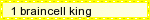Button gif with 1 braincell king written