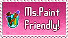 Button ms paint friendly written