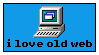 Button i love old web written