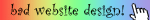 Button gif with bad website design
